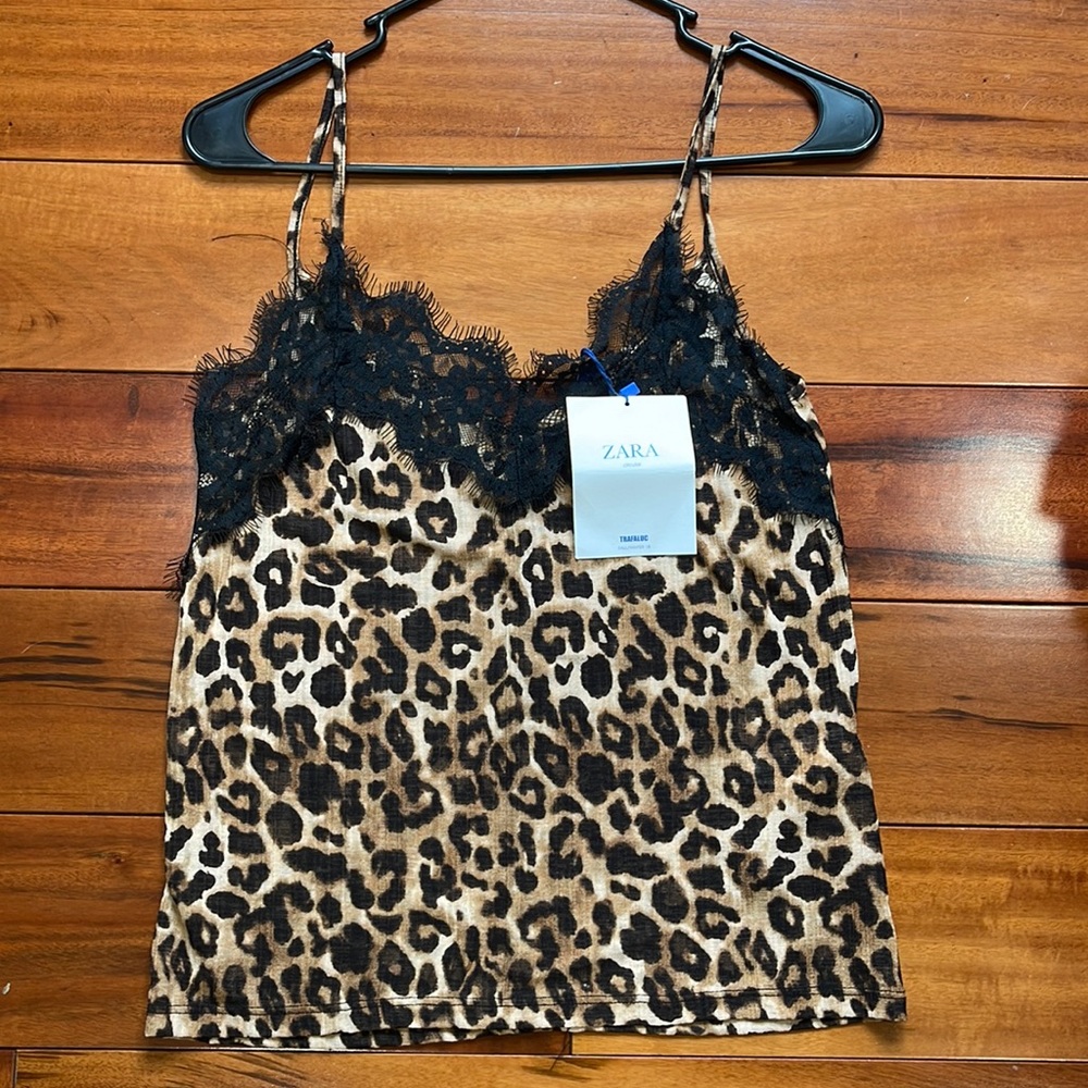 Zara cheeta print tank top